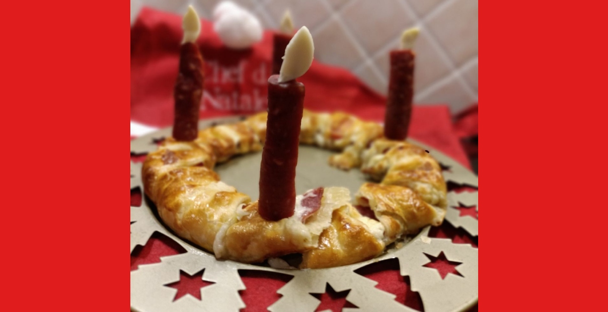 corona avvento sfoglia da mangiare