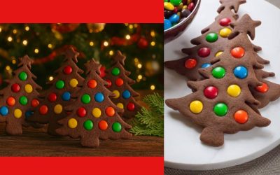 biscotti di natale a forma di albero