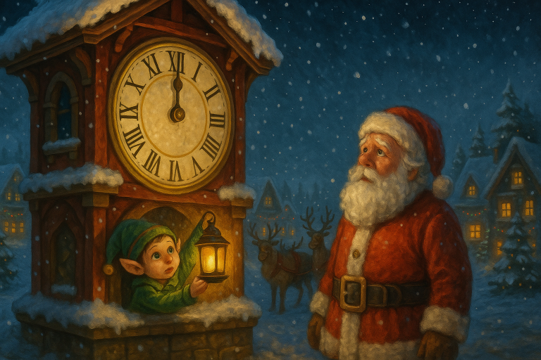 L’orologio del villaggio di Babbo Natale