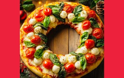 pizza ghirlanda di natale