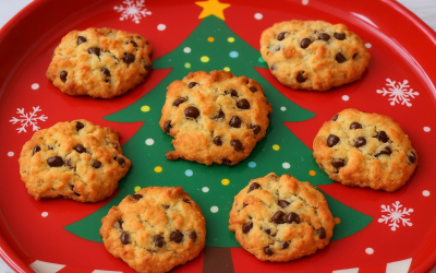 biscottini natalizi gocce di cioccolato