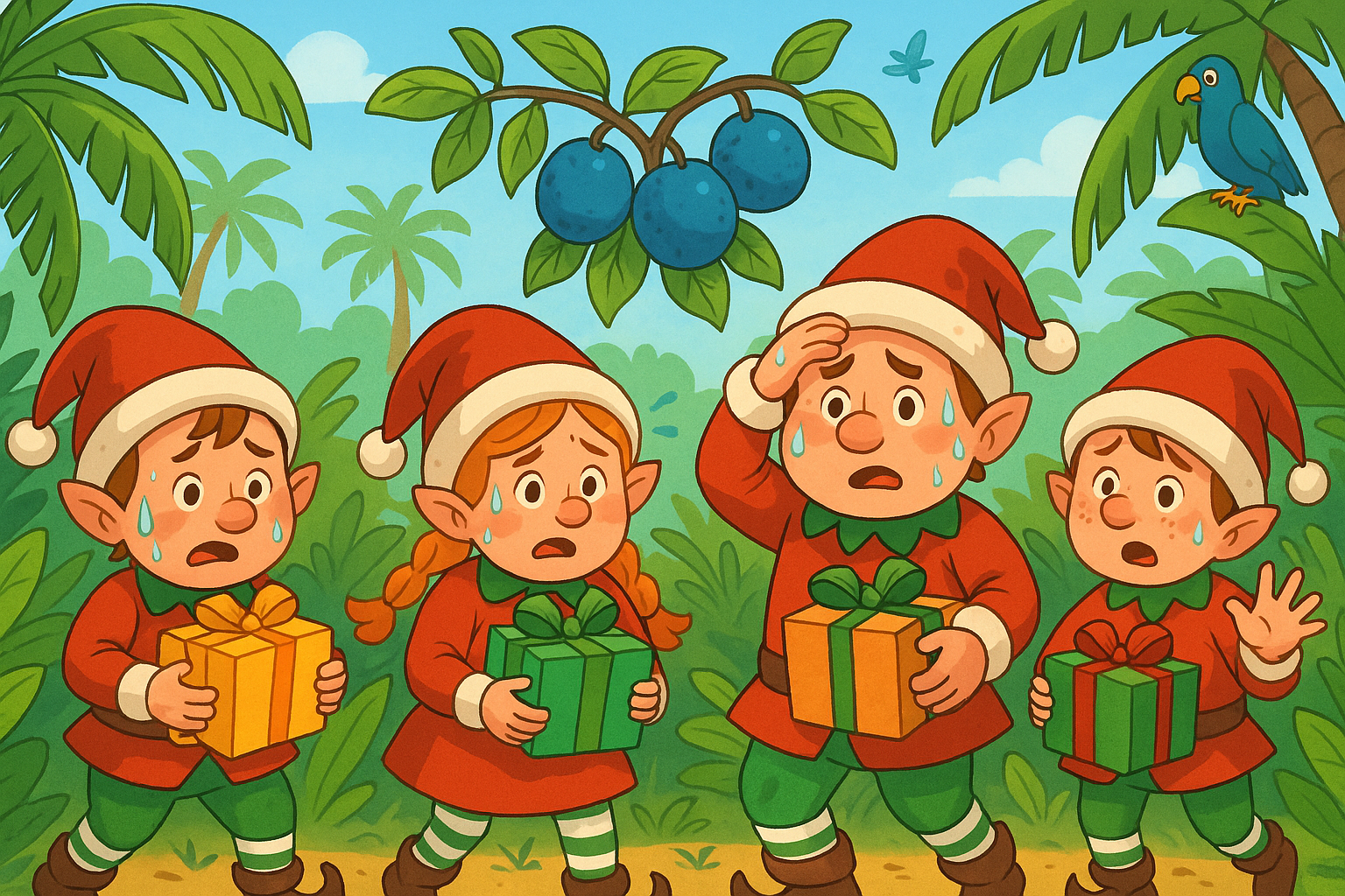 natalend elfi babbo natale