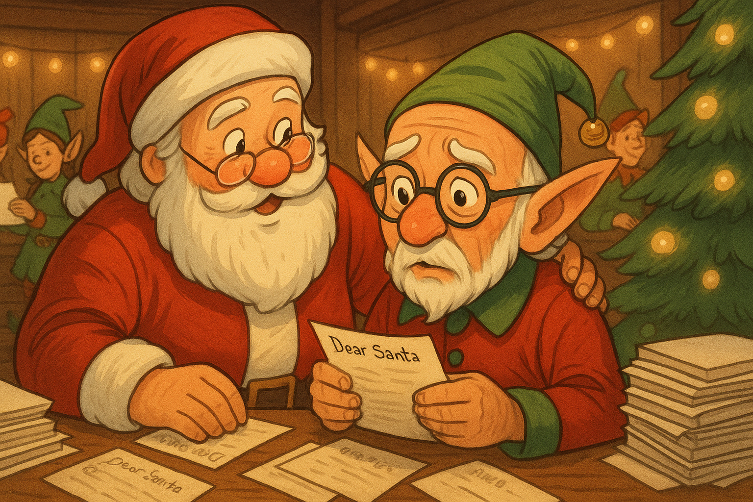 elfo babbo natale favola