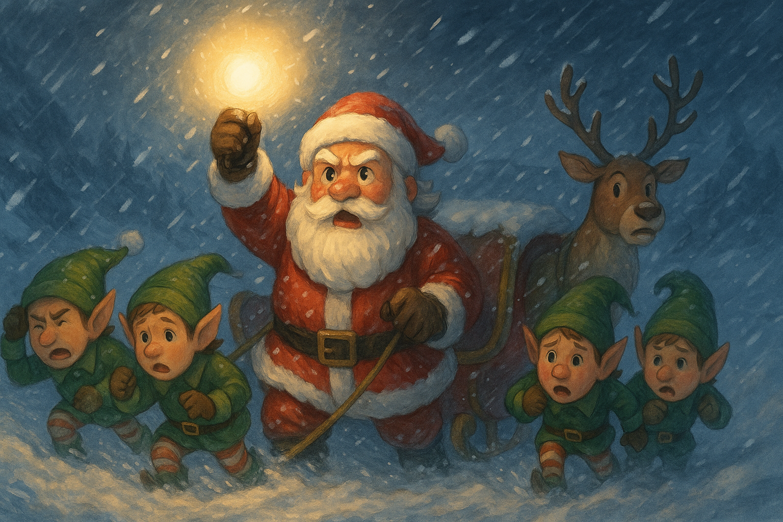 favola tormenta babbo natale