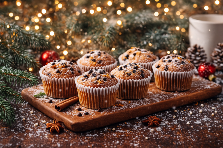 Ricetta Muffin natalizi in friggitrice ad aria (6 muffin)