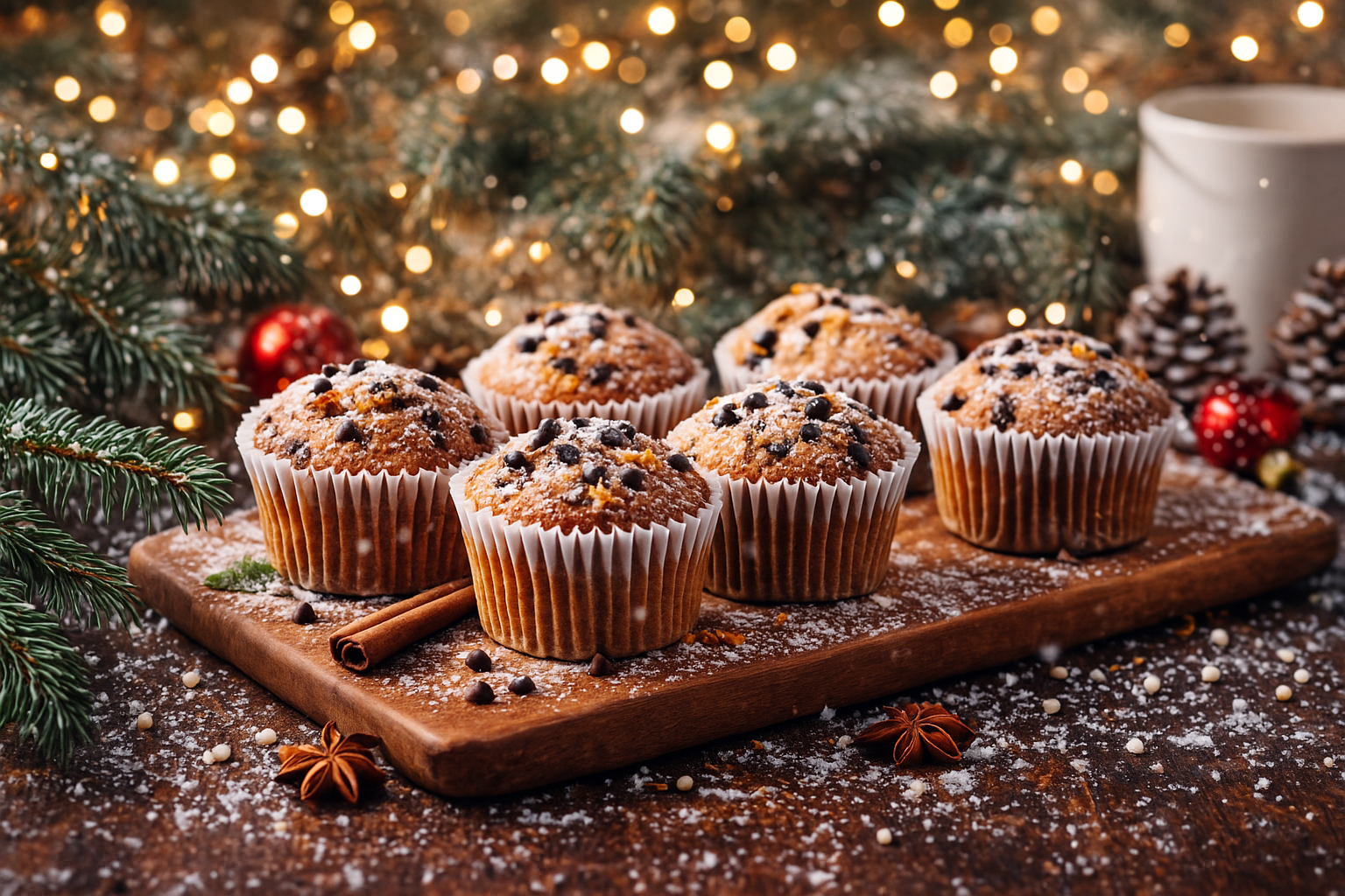 muffin natalizi friggitrice ad aria