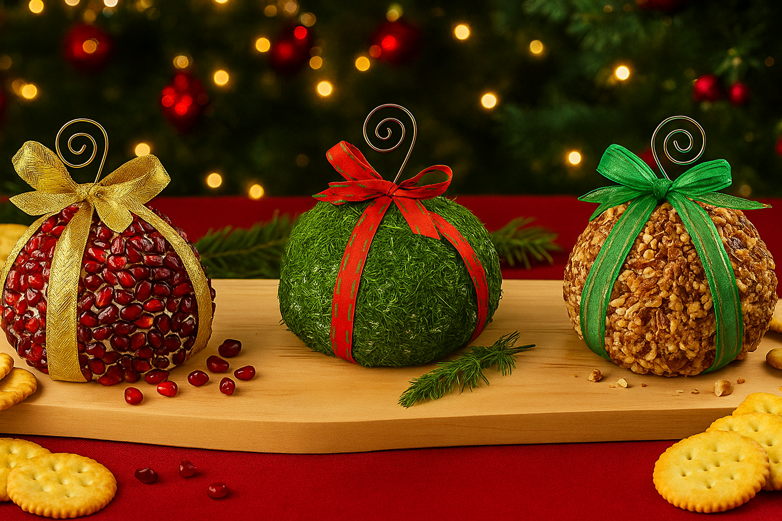 palline natale di formaggio