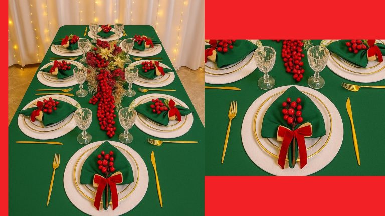 Come apparecchiare una tavola di Natale elegante e accogliente: idee e consigli per ricreare un’atmosfera magica