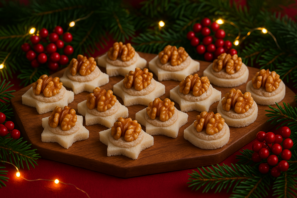 tartine alle noci natale