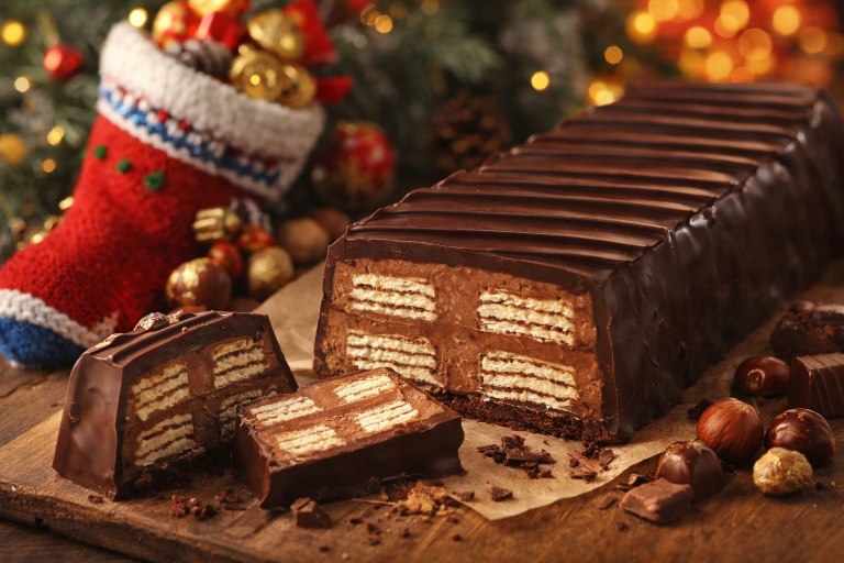 Il torrone ai wafer che si puo’ mettere nella calza della befana