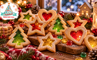 Biscotti di Natale effetto vetro colorato: come ottenere il cuore trasparente biscotti effetto vetro